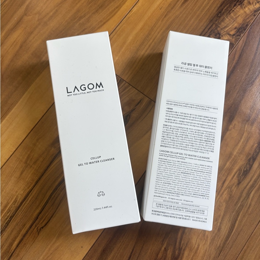 Two Lagom Gel to Water Cleanser